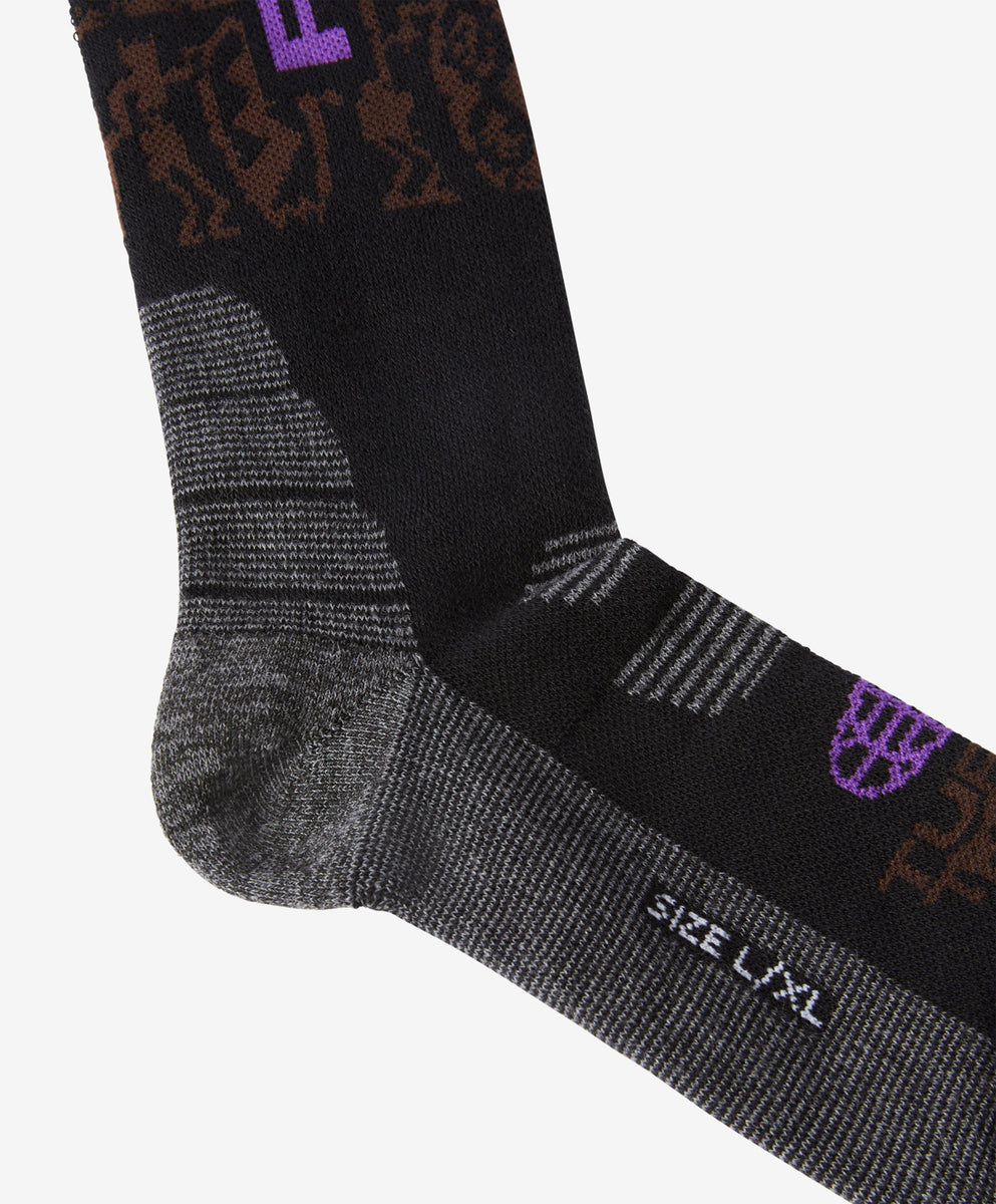 FUNKY TRIBAL PERFORMANCE SOCKS BROWN – Funkysnowboards