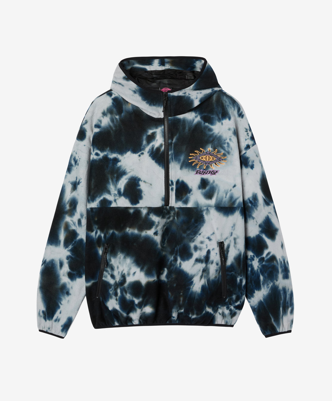 BEAM HOODED FLEECE TIEDYE