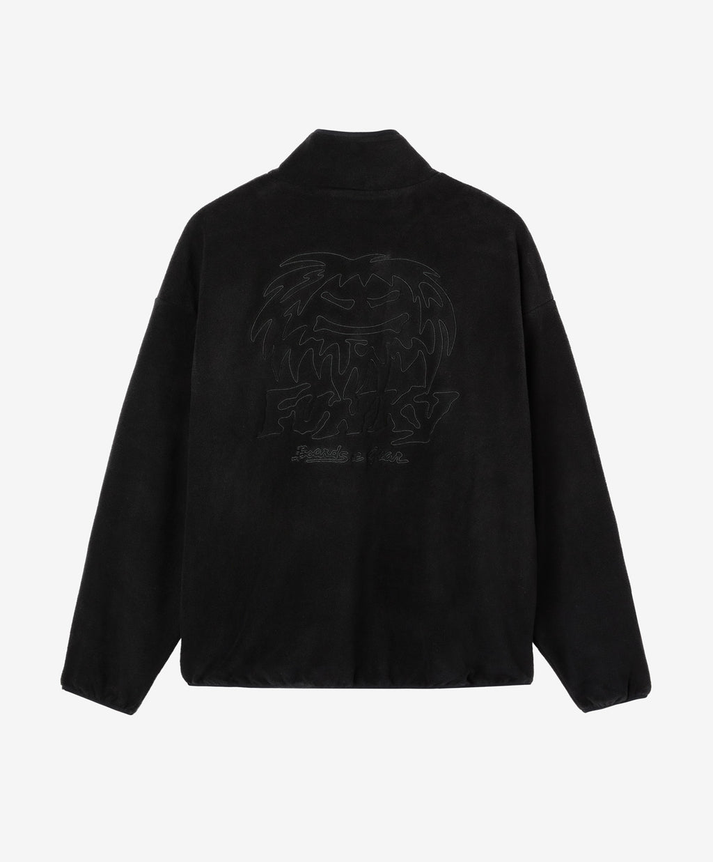 GROG HALF ZIP FLEECE BLACK