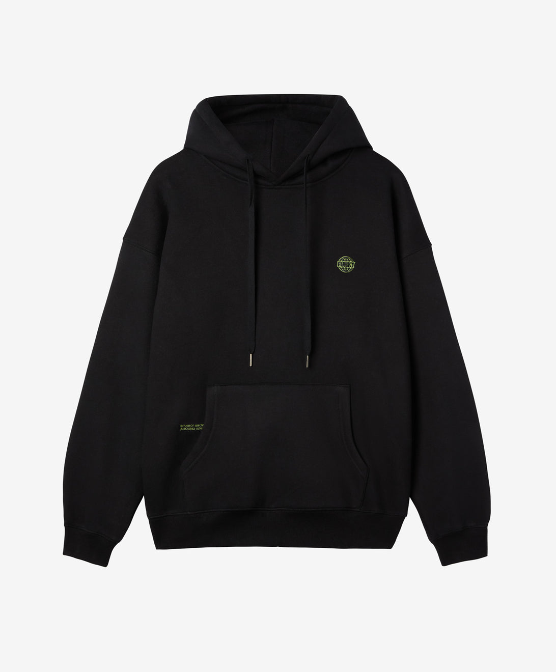 LOGO EMBROIDERY HOODIE BLACK