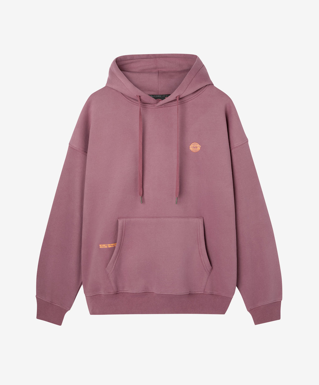 EMBROIDERY HOODIE GRAPE