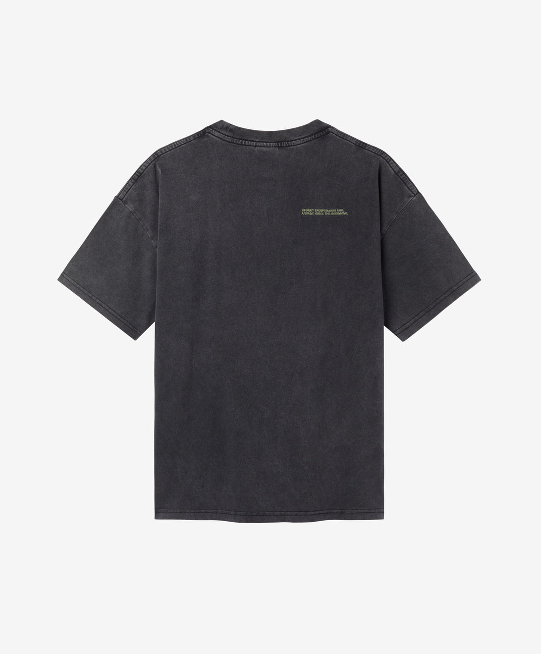 LOGO EMBROIDERY TEE WASHED BLACK