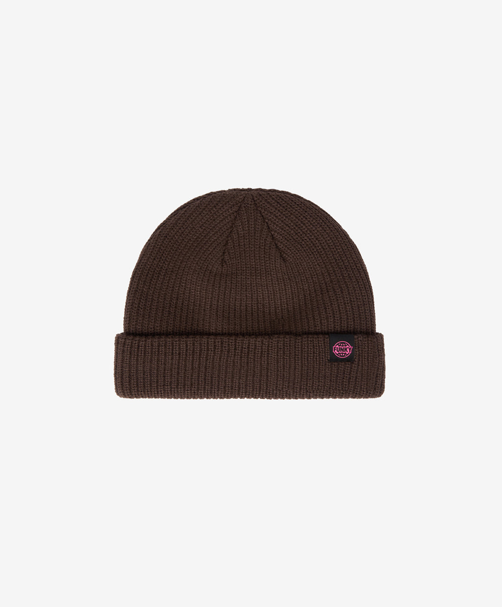 SHORT BEANIE BLACK LOGO