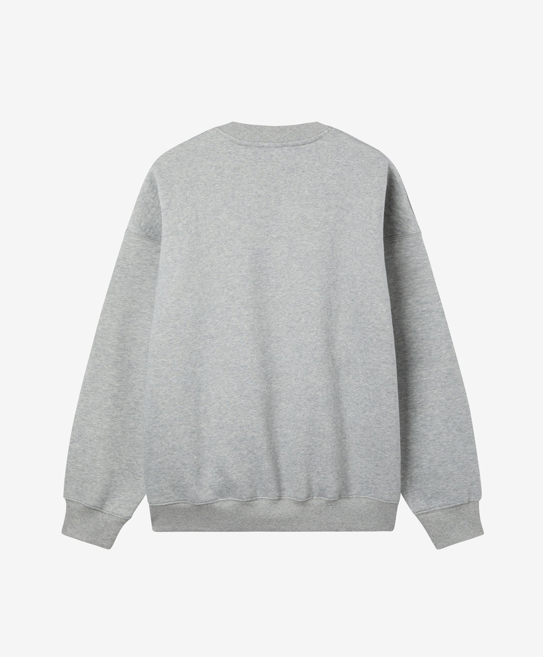 OVAL LOGO CREWNECK HEATHER GREY