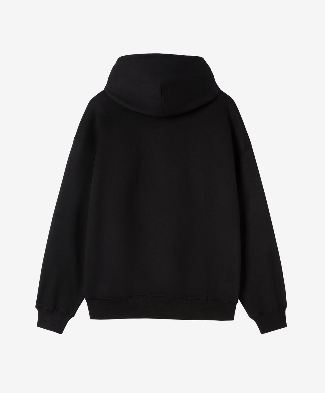 LOGO EMBROIDERY HOODIE BLACK