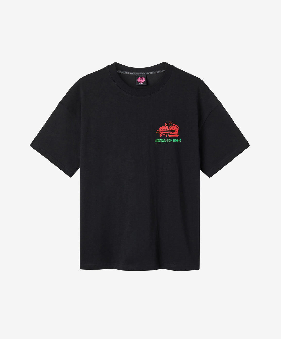 PIZZA TEE BLACK